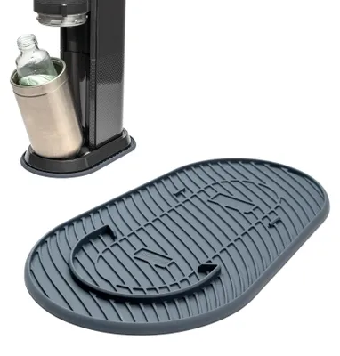 Productafbeelding van Mixcover siliconen mat, afdruipmat grijs, compatibel met SodaStream Duo