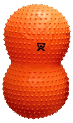 Produktbild von Erdnussförmige Gymnastikrolle mit Noppen - Peanut Ball SENSI - orange, 50 cm x 100 cm
