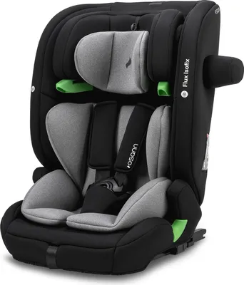 Image de OSANN - Siège auto enfant Flux Isofix i-Size Top-Tether - 76-150 cm - 15 mois à 12 ans - Groupe 2/3 - Gris, Hauteurs 14 positions, Face à la route
