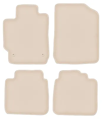 Produktbild von DURBAN Beige Velours-Fußmatten-Set für Toyota Camry VII Limousine (2007-2011)