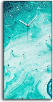 Produktbild von Wandbild Leinwand Bilder mit Uhr Geräuschlos 30x60 Malerei Abstrakte Kunst - weiße Hände