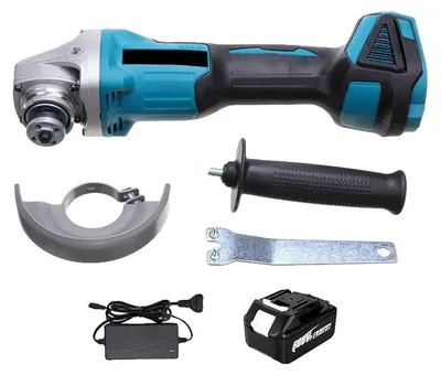 Obrázek produktu pro Elektrická úhlová bruska, bezuhlíkový motor, 4 stupně rychlosti, včetně 1 baterie