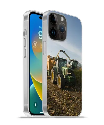 Produktbild von MuchoWow® Handyhülle Schutzhülle Hülle für Apple iPhone 14 Pro Max Traktor - Anhänger - Mais - Grün - Landleben Silikon Softcase Handy Hülle - Hardcover