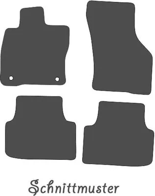 Produktbild von Fußmatten für Cupra Formentor eTSI (ab 2024>) Premium Velours Matten Autoteppich Set in Original Qualität, 4-teilig, Schwarz