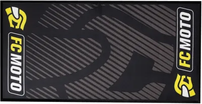 Imagen del producto de FC-Moto, alfombrilla premium para motocicletas, 100 x 200 cm, color /gris