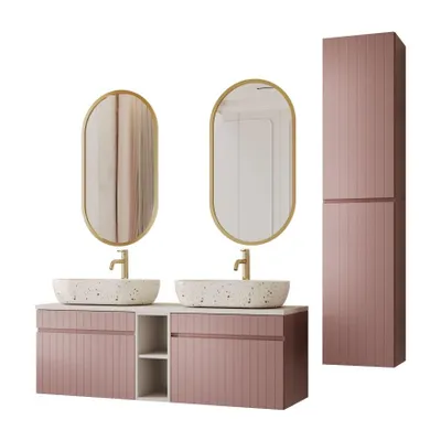 Productafbeelding van Badkameraccessoireset FLORIS II, gespot, 8-delig