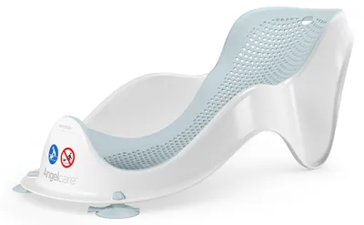 Immagine prodotto di Seggiolino da bagno ergonomico Angelcare per vaschetta da bagno Light Aqua, superficie di appoggio piacevolmente morbida, appendibile