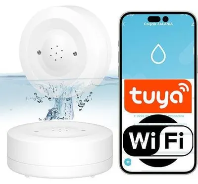 Image de Détecteur d'inondation Sone WIFI Tuya avec deux capteurs