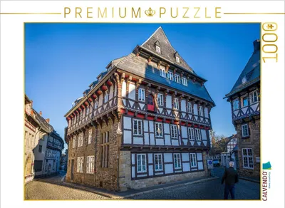Produktbild von CALVENDO Puzzle Fachwerkhaus in der Altstadt von Goslar | 1000 Teile Lege-Größe 64x48cm Foto-Puzzle für glückliche Stunden