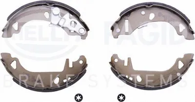 Immagine prodotto di Set ganasce freno Ø 180 mm 32 mm HELLA adatto, tra l'altro, per FIAT PUNTO