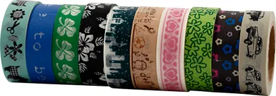 Produktbild von Creativ Company Masking Tape Set Dekoration 10 Rollen 6 Meter Multicolor