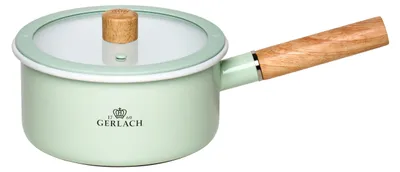 Produktbild von Gerlach 1760 Kasserolle Stielkasserolle - 18 cm 2 L Emaille Topf - Alle Herdarte