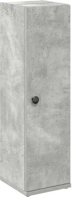 Produktbild von Eleganten-Stil Badezimmerschrank - CLORIS - Badschrank - moderne Design - mit Rollenhalter Betongrau 20,5x22x72 cm - Badezimmerschränke - Möbel26