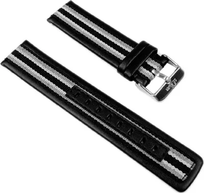 Produktbild von s.Oliver Uhrenarmband aus Leder/Textil Mix 20mm Mehrfarbig SO-2203-LQ