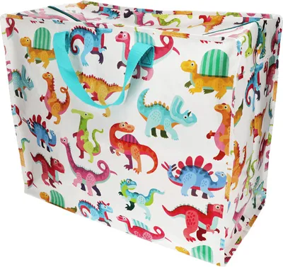 Produktbild von Rex London XXL Aufbewahrungstasche Baby Dinos Riesentasche Reißverschluss ca. 55x48x28 cm
