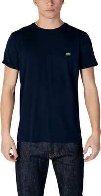 Image de T-shirt Lacoste Logo-Crew, Bleu XL