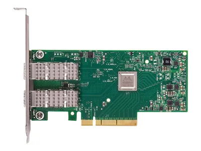 Produktbild von Nvidia Mellanox MCX4121A-ACUT, Eingebaut, Kabelgebunden, PCI Express, Ethernet, Grün, Silber