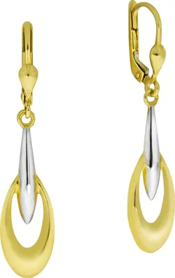 Produktbild von V Ohrhänger 333 Gelbgold bicolor