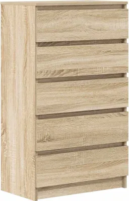 Image de vidaXL Armoire à tiroirs Chêne Sonoma 60x36x103 cm Bois composite