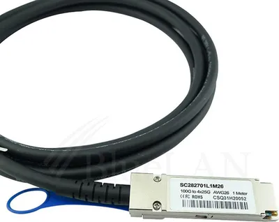 Produktbild von BLUEOPTICS QSFP28-4SFP28-DAC-3M kompatibles BlueLAN QSFP28 DAC SC282701L3M26 ( Q28-4S28-DAC-3M-SW-BL