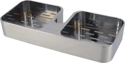 Zdjęcie produktu dla Brodzik Tendance do kolumny prysznicowej srebrny plastikowy 11x25,2x4 cm