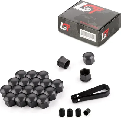 Produktbild von 20x Radschrauben Abdeckkappen Radschraubenkappen 17 mm grau für BMW MINI