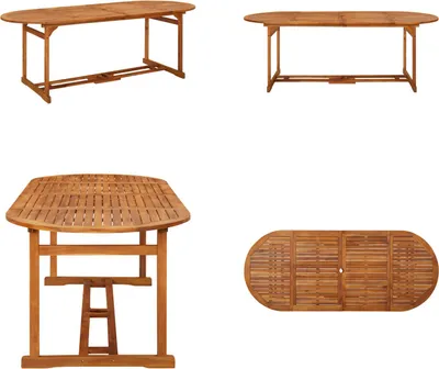 Obrázek produktu pro vidaXL Zahradní jídelní stůl 220x90x75 cm z masivního dřeva akácie - Jídelní stůl - Jídelní stoly - Dřevěný stůl - Dřevěné stoly
