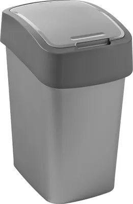 Produktbild von Curver Flip Bin, 50 l, Rechteckig, Graphit, Silber, Manuell, 294 mm, 376 mm