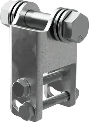 Image de Adaptateur pour support carré support de pince support de remorque de bateau galvanisé SUPROD ADAP1, 40x40 mm