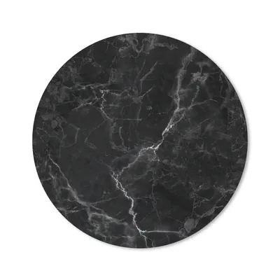 Produktbild von MuchoWow® Mauspad Mousepad Marmor - Schwarz - Weiß - Textur - Marmoroptik 50x50 cm - Mousepads - Maus Mat - Pad - Mausunterlage - Vinyl