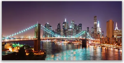 Produktbild von Tulup Leinwand-Bilder 120x60 Wandbild Canvas Kunstdruck Brücke Stadt Architektur