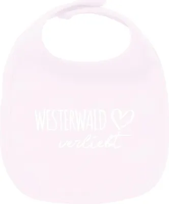 Produktbild von Huuraa Unisex Babylatz Westerwald verliebt Geschenk Babypink  Baumwolle Westerwald Mitbringsel