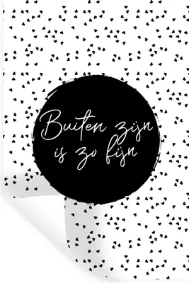 Produktbild von MuchoWow® Wandtattoo Wandsticker Wandaufkleber Draußen sein ist so schön - Text - Garten - Zitate 40x60 cm Selbstklebend und Repositionierbar - Wierderverwendbar - Selbstklebend