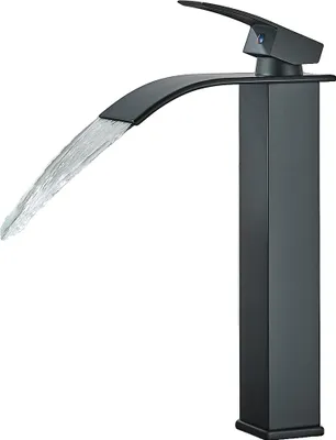 Obrázek produktu pro Umyvadlová baterie, montáž na strop, páková, matná černá T
