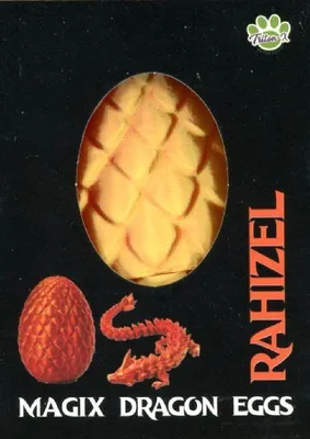 Produktbild von Drachenei "MagiX Dragon Egg RAHIZEL", orange, Drachen 22,5 cm & Ei 8 cm