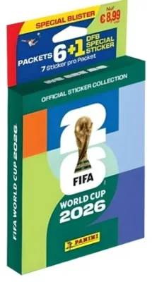 Produktbild von Panini FIFA World Cup 2026 Sticker Blister Pack: 6 Packs, 43 Stickers