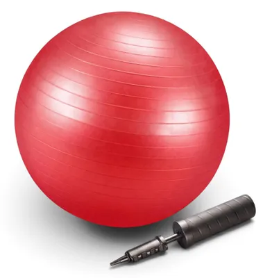Produktbild von Gymnastikball 65 cm Anti-Burst, Sitz- & Fitnessball, Blau, inkl. Pumpe