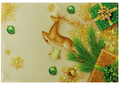 Produktbild von Tischset Platzset Stoff CLOTH Hirsch Geschenke Weihnachten