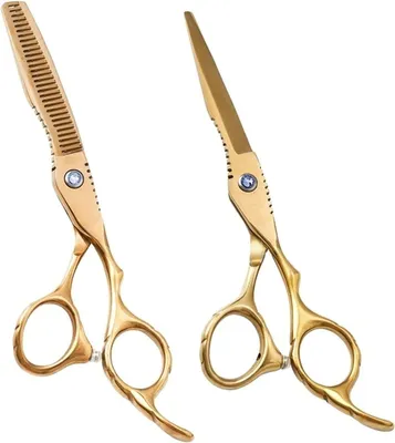 Produktbild von 6-Zoll-Haarscheren-Set mit Haarschneide- und Effilierschere für Salon und Friseur