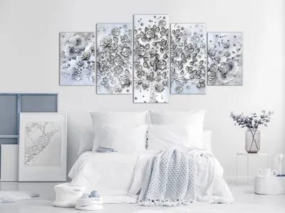 Produktbild von BLUMEN ABSTRAKT BAUM Acrylglasbild Modern Wandbild Glasbilder Bild b-A-0723-k-m