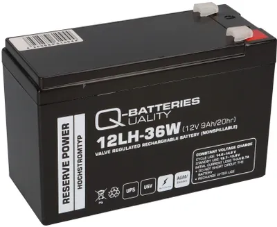 Zdjęcie produktu dla Q-Batteries 12LH-36W 12V 9Ah akumulator ołowiowy AGM VRLA wysokoprądowy UPS