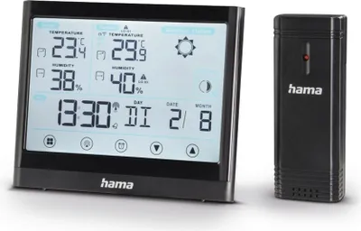 Produktbild von Hama Wetterstation Full Touch, Schwarz