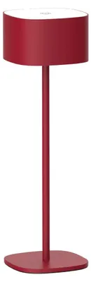 Image de Luxus Europe - Lampe de table Milos Bordeaux - Lampe de table sans fil pour intérieur et extérieur – Rechargeable