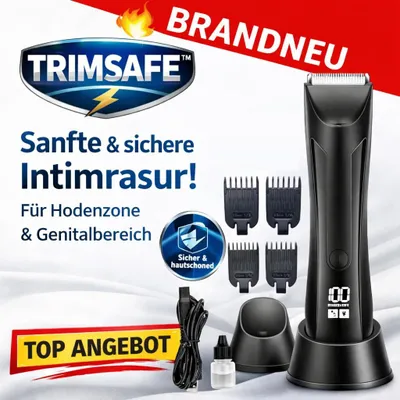 Zdjęcie produktu dla Trimsafe™ – elektryczna maszynka do golenia okolic intymnych dla mężczyzn, bezbolesna i bezpieczna