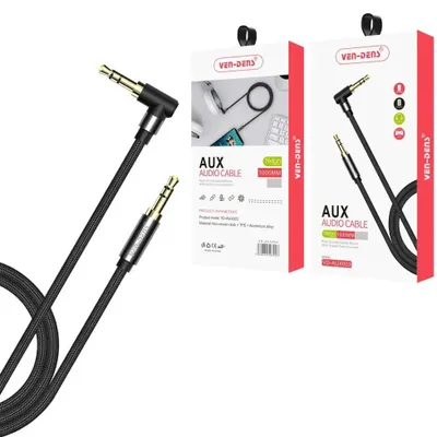 Produktbild von Nylon Aux Audio Kabel VD-AUX003 - Schwarz KP34181