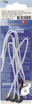Obrázok produktu pre GLOREX 6 8621 0, Biela, 150 mm, 6 kusov