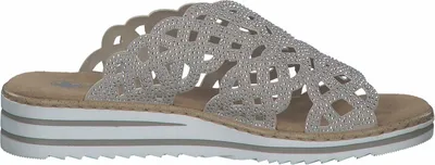 Produktbild von Rieker Pantoletten,Abs.b.35mm, o.Fußbett in beige, Gr. 41