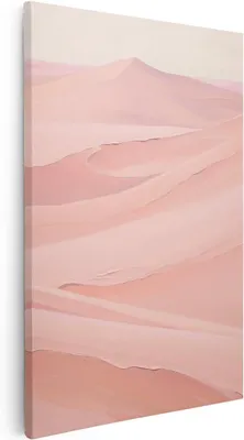 Zdjęcie produktu dla Obraz na płótnie przedstawiający wydmy, abstrakcyjny krajobraz, 60x90 cm, dekoracja ścienna do salonu