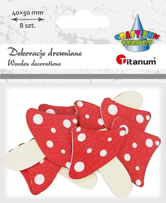 Immagine prodotto di Decorazione in legno Rospo 40x50mm 8 pezzi Titanum