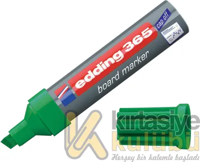 Produktbild von edding 365 Whiteboardmarker - grün - 1 Whiteboard Stift - Keilspitze 2-7 mm - für Whiteboard, Glas, Schreibtafel, Flipchart - trocken und rückstandsfrei abwischbar, trocknet nicht aus